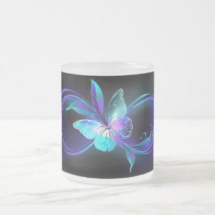 Tasse Givré Infinité brillante avec papillon magique