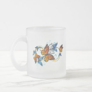Tasse Givré Infinité de papillons monarques