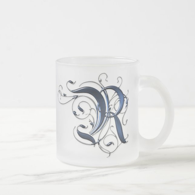 Tasse Givré Initiale vintage R (Droit)