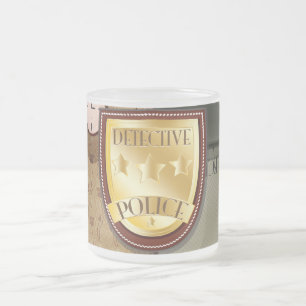 Tasse Givré Insigne de policier détective