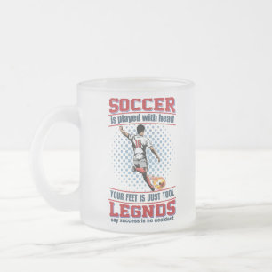 Tasse Givré J'Ai Joué Au Football Avec Mon Café En Verre Frois