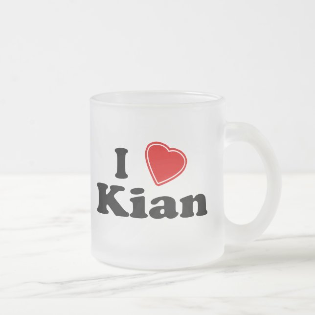 Tasse Givré J'aime Kian (Droit)