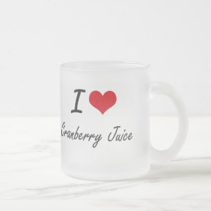 Tasse Givré J'aime la conception artistique de jus de
