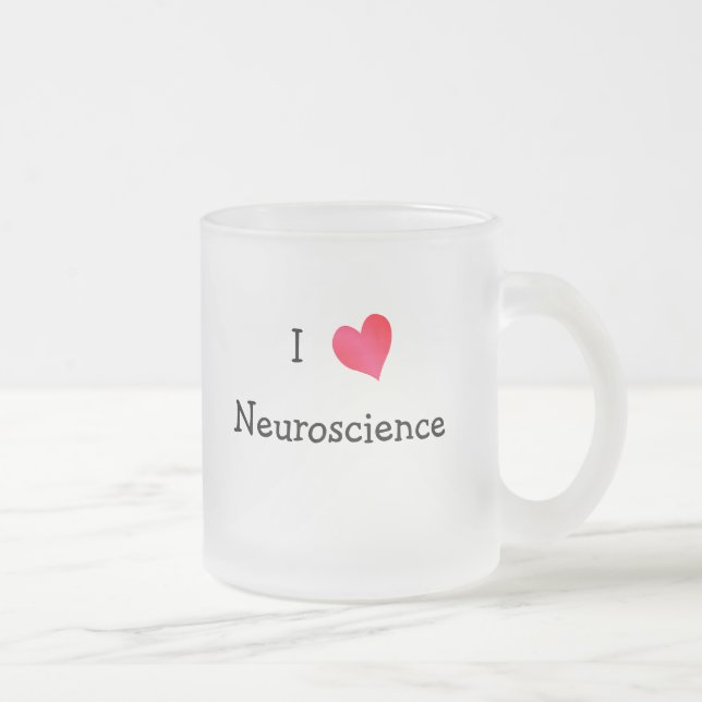 Tasse Givré J'aime la neuroscience (Droit)