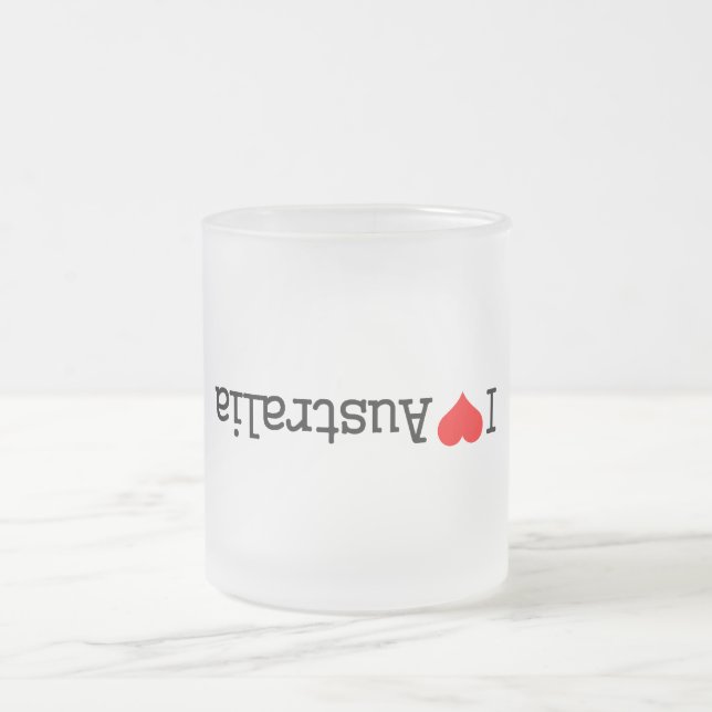 Tasse Givré J'aime l'Australie (Centre)