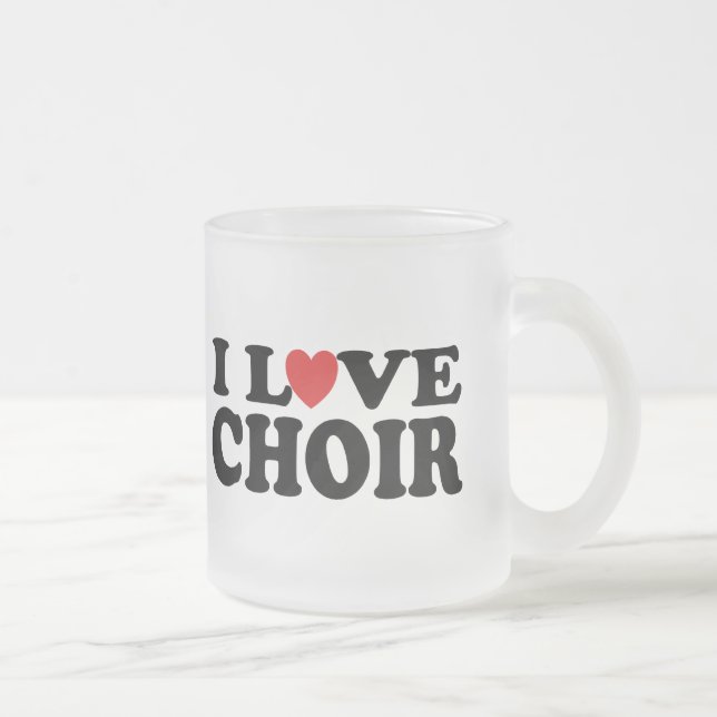 Tasse Givré J'aime le choeur (Droit)