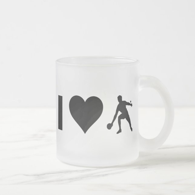 Tasse Givré J'aime le ping-pong (Droit)
