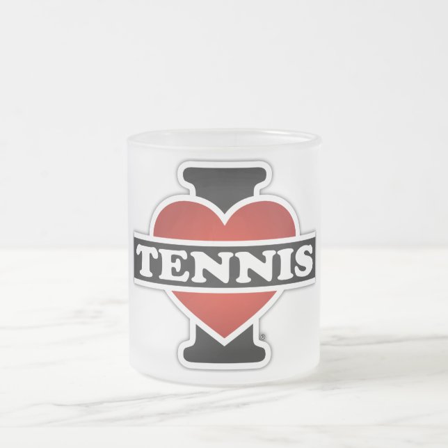Tasse Givré J'aime le tennis (Centre)