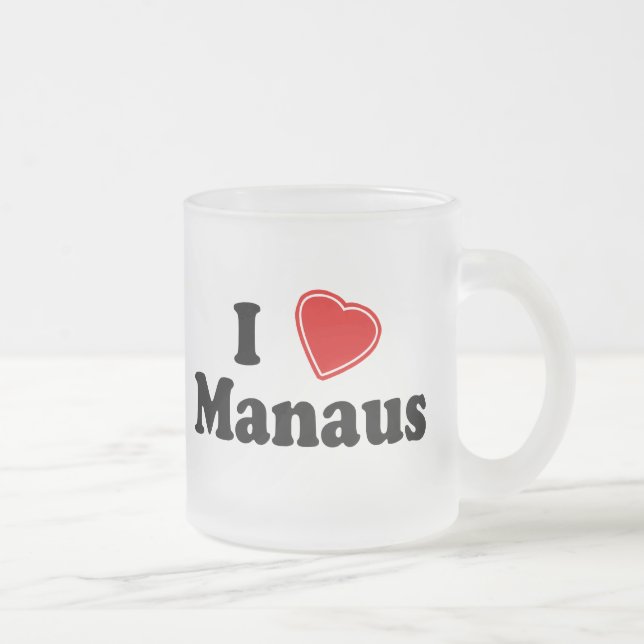 Tasse Givré J'aime Manaus (Droit)