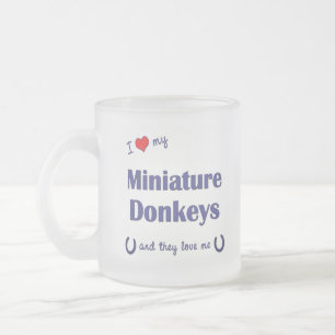 Tasse Givré J'aime mes ânes miniatures (les ânes multiples)