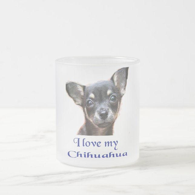 Tasse Givré J'aime mon Chihuahua (Centre)