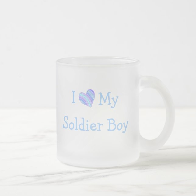 Tasse Givré J'Aime Mon Garçon Soldat (Droit)