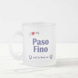 Tasse Givré J'aime mon Paso Fino (le cheval masculin)