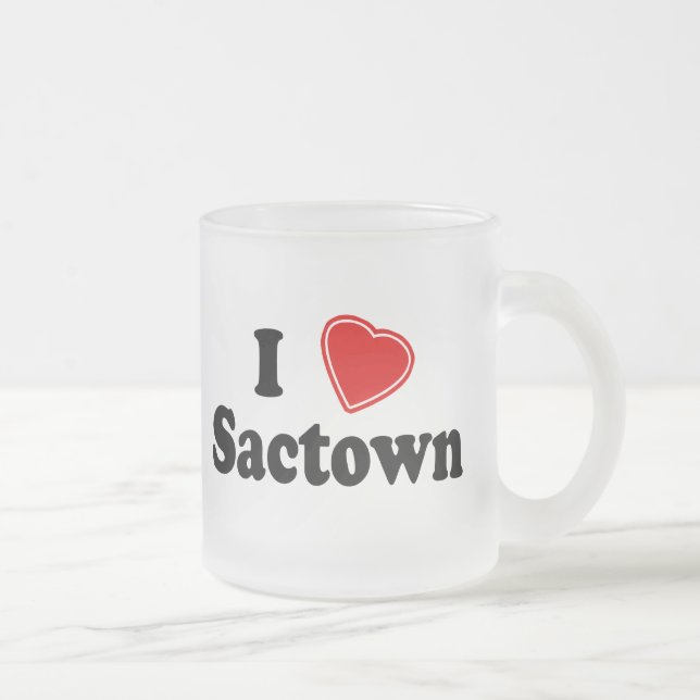 Tasse Givré J'aime Sactown (Droit)