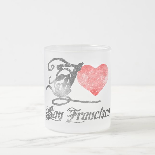 Tasse Givré J'aime San Francisco (Centre)
