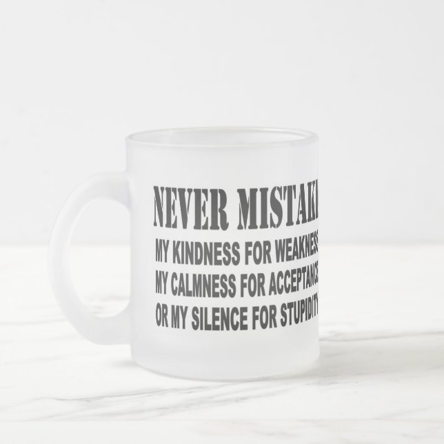 TASSE GIVRÉ JAMAIS ERREUR (Gauche)