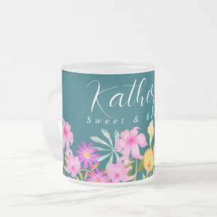 Tasse Givré Jardin Floral Turquoise