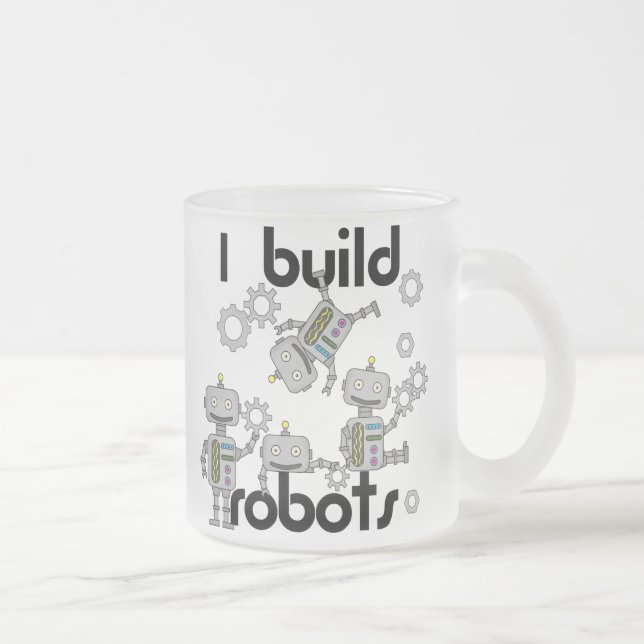 Tasse Givré Je construis des robots (Droit)