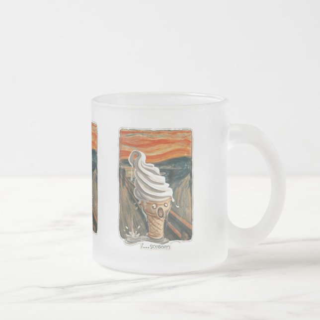Tasse Givré Je crie la crème glacée (Droit)