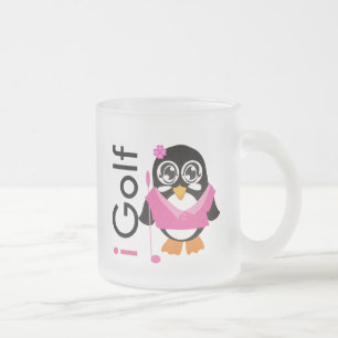 Tasse Givré je joue au golf le pingouin