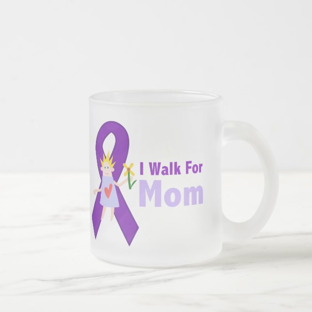 Tasse Givré Je marche pour le cadeau d'Alzheimer de maman (Droit)