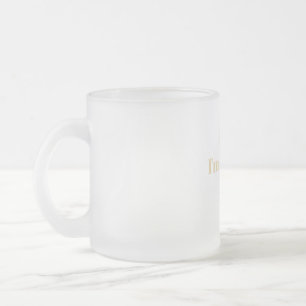 Tasse Givré Je ne peux pas, je suis à l'école Crna