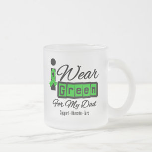 Tasse Givré Je porte le papa vert de ruban (rétro) -