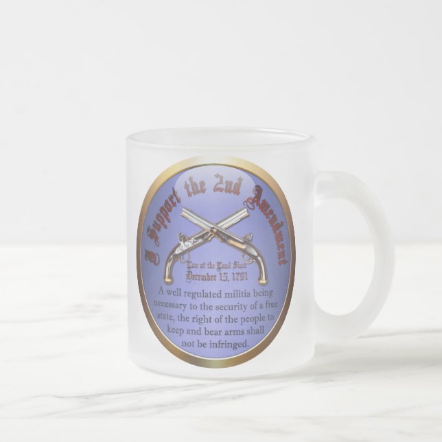 Tasse Givré Je soutiens le deuxième amendement (Droit)