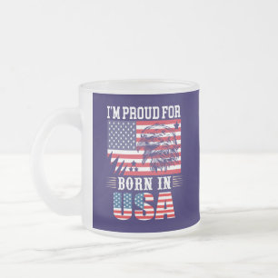 Tasse Givré Je suis fier d'être né aux États-Unis-62974