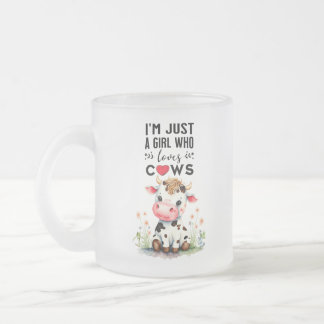 Tasse Givré Je suis juste une fille qui aime les vaches 296ml 