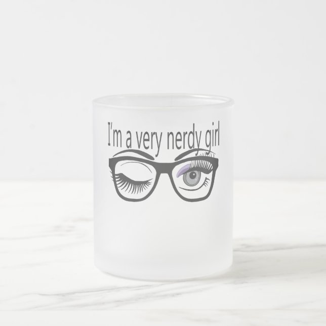 Tasse Givré Je suis une fille très nue avec l'ombre de l'oeil  (Centre)