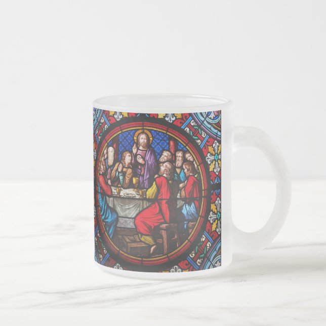 Tasse Givré Jésus dernier repas avec ses disciples (Droit)