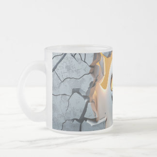 Tasse Givré Joli Fantôme d'Halloween - Drôle Cracked Mur Desig