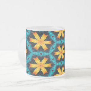 Tasse Givré Joli Motif de fleurs Abstraites
