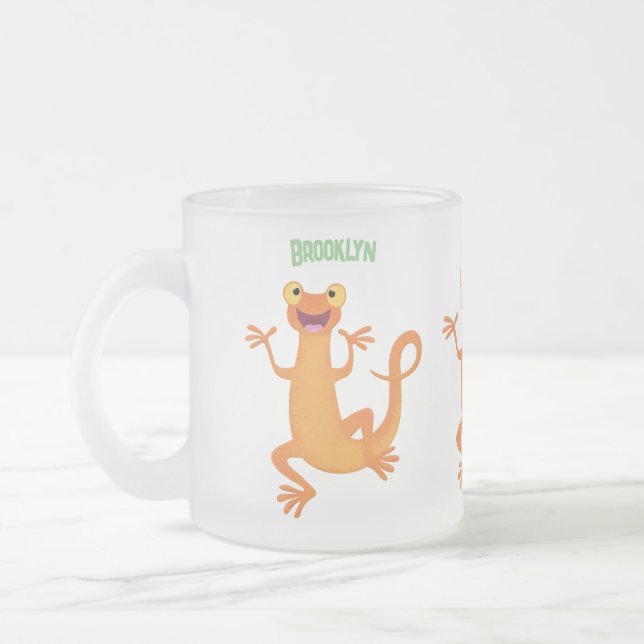 Tasse Givré Joli triton orangé joyeux (Gauche)