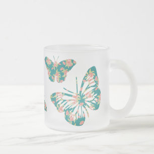 Tasse Givré Jolie papillons floraux