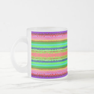 Tasse Givré Jolies lignes abstraites colorées