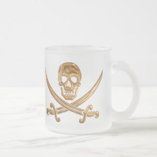 Tasse Givré Jolly roger d'or