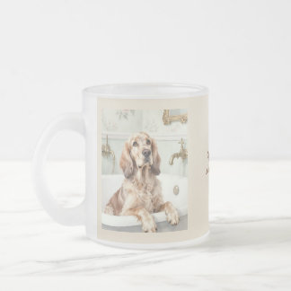 Tasse Givré jour de spa vintage éclaboussures setter irlandais