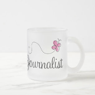 Tasse Givré Journaliste rose