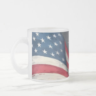 Tasse Givré Joyeux 4 juillet Illustration d'art vintage de dra