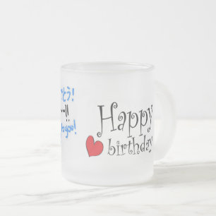 Tasse Givré Joyeux anniversaire