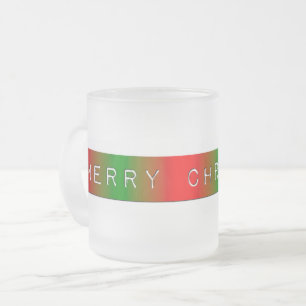 Tasse Givré Joyeux Dégradé de Noël
