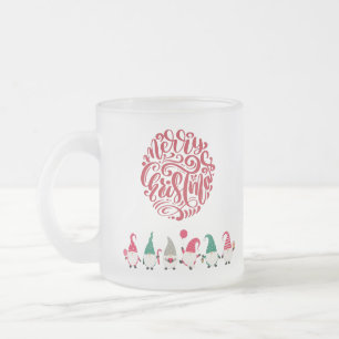 Tasse Givré Joyeux gnomes de Noël