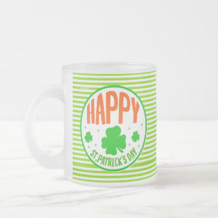 Tasse Givré Joyeux jour de la Saint-Patrick dessin circulaire