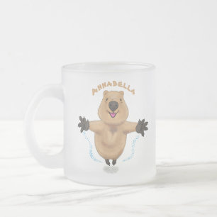 Tasse Givré Joyeux sauter quokka dessin animé