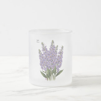 Tasse Givré Juillet Larkspur Bloom - Cadeau d'anniversaire per