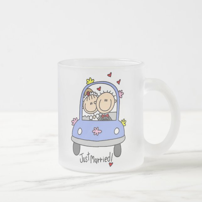 Tasse Givré Juste T-shirts et cadeaux mariés de jeunes mariés (Droit)