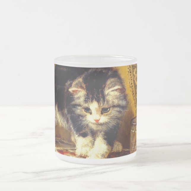 Tasse Givré Kitten avec peinture et brosses (Centre)