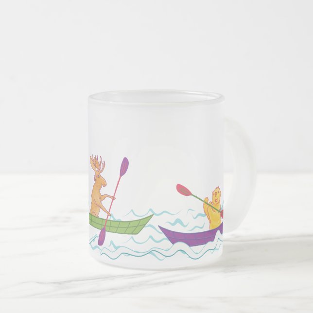 Tasse Givré La faune Kayakers (Devant droit)